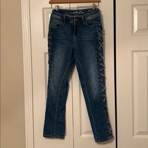 INC Denim Lace Up Jeans